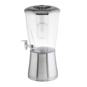 Dispensador de bebidas de acero inoxidable y tritán con infusor de 11,5 L