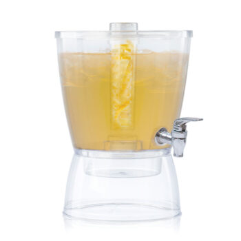 Dispensador de bebidas de acero inoxidable y tritán con infusor de 5,5 L
