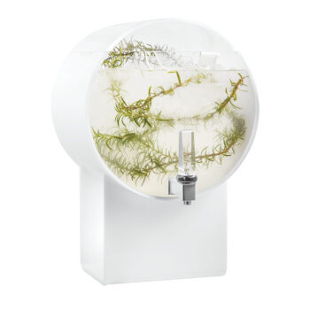 Dispensador de bebidas de acrílico blanco tipo barril de 11,3 L LD174
