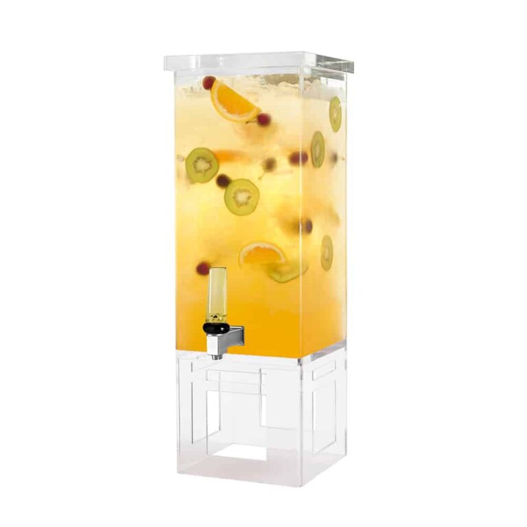 Dispensador de bebidas de acrílico cuadrado de 11,3 L