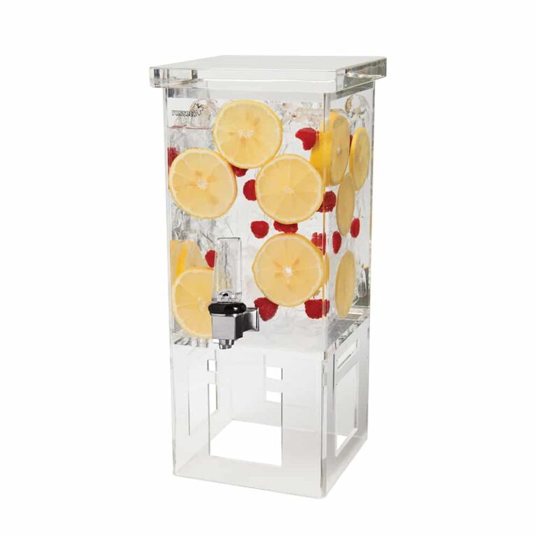 Dispensador de bebidas de acrílico cuadrado de 3,7 L