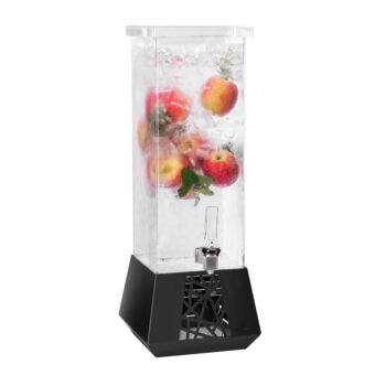 Dispensador de bebidas GEO con base de metal negro de 7,5 L