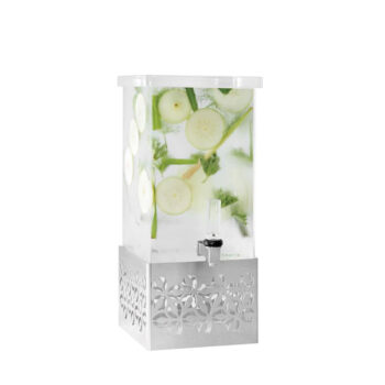 Dispensador de bebidas Iris con base de acero inoxidable de 3,7 L
