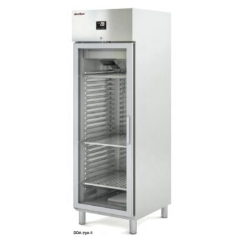 Armario de maduración de carne Docriluc DDA-750-II en acero inoxidable con puerta de cristal