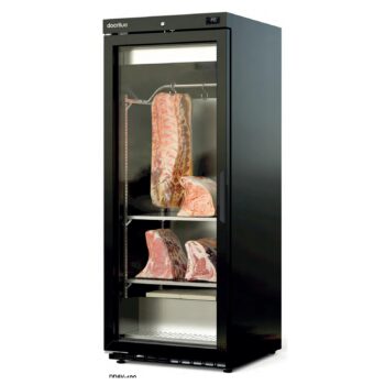 Armario de maduración de carne Docriluc DDAV-400 negro con puerta de cristal