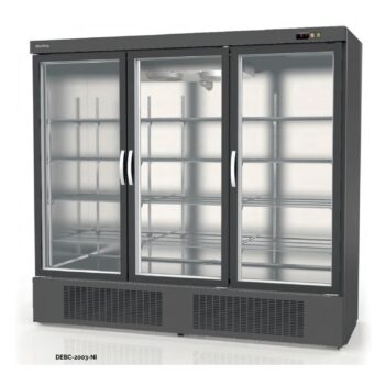 Expositor de congelados de 3 puertas de cristal