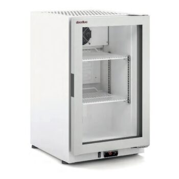 Expositor refrigerado de sobremesa con puerta de cristal