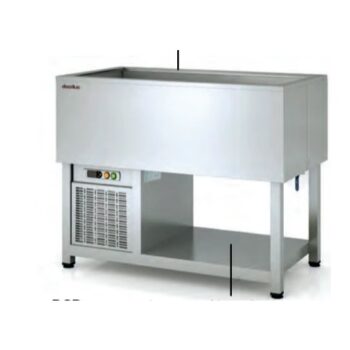 Bañera refrigerada por inundación Docriluc DSD-100 de acero inoxidable