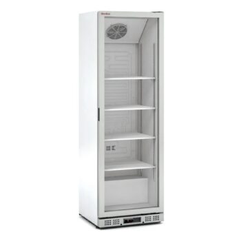 Expositor refrigerado vertical de 600 mm con puerta de cristal