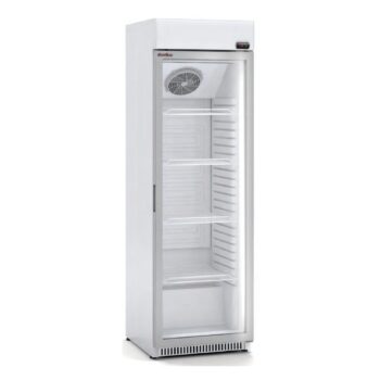 Expositor refrigerado vertical de 620 mm con puerta de cristal
