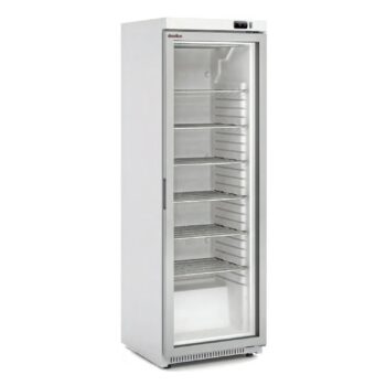 Expositor de congelados vertical de 620 mm con puerta de cristal