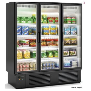 Armario expositor de congelación de puertas de cristal Docriluc Ingenious EFI-C