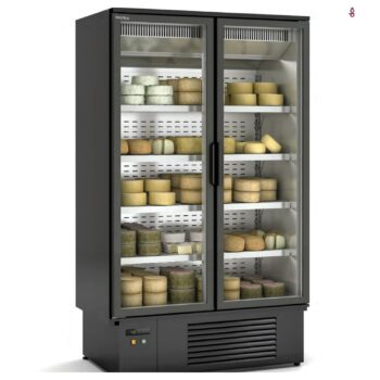 Expositor refrigerado para quesos con puertas de cristal Docriluc Ingenious EFILQ