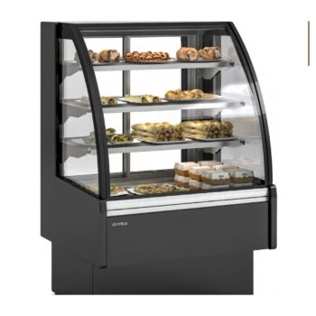 Vitrina semimural caliente Docriluc Insignia VV-HE de cristal curvo