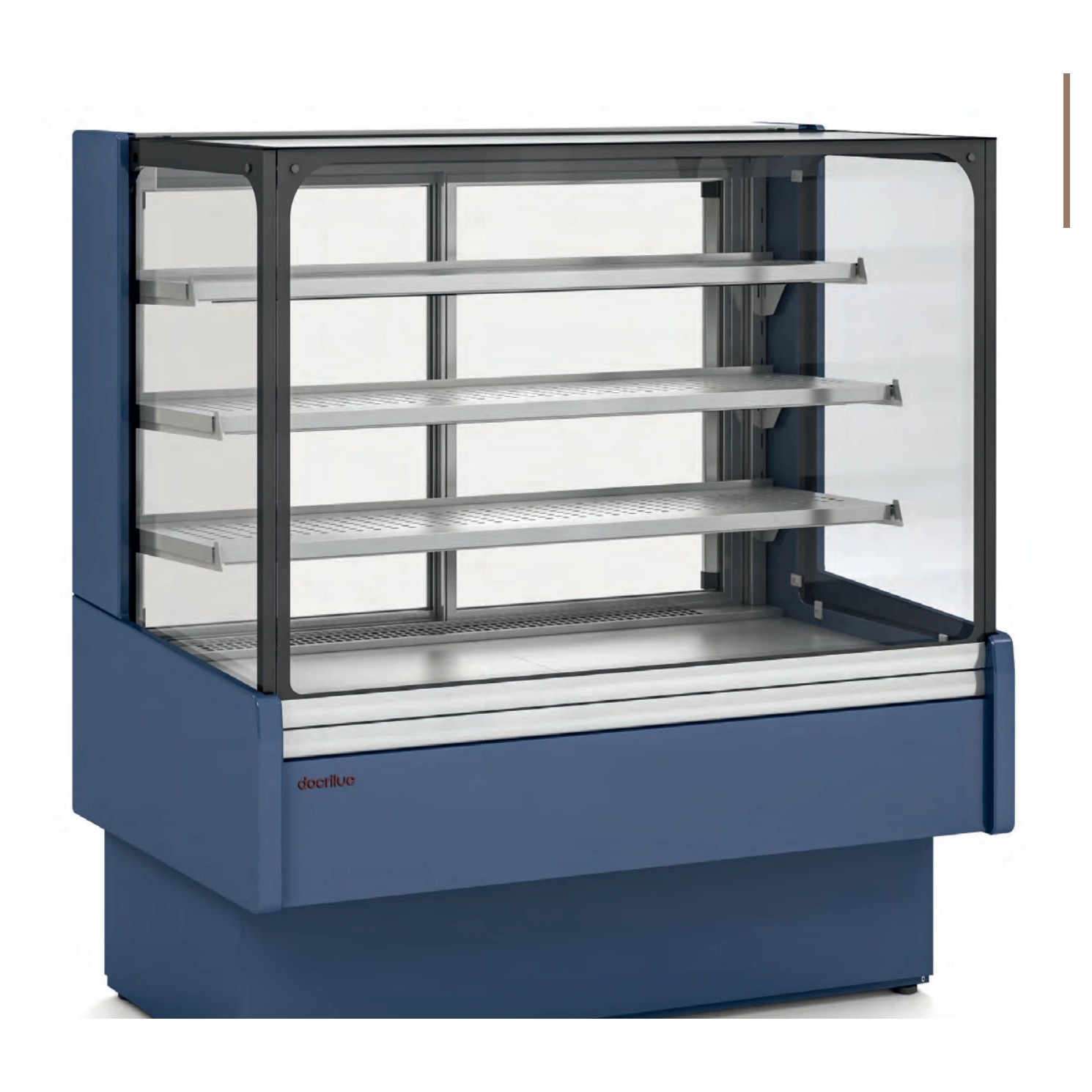 Vitrina semimural caliente Docriluc Insignia VV-HE de cristal recto