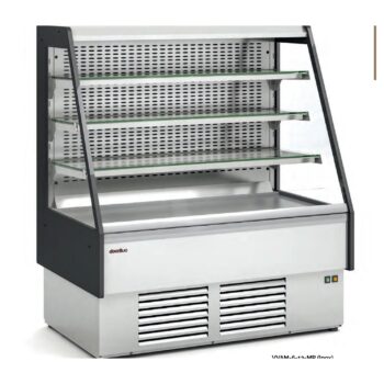 Vitrina semimural de autoservicio con respaldo mural Docriluc Spectre VVAM-MR