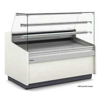 Vitrina refrigerada de pastelería de cristal recto fondo 96 cm