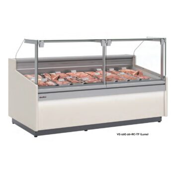 Vitrina expositora refrigerada de cristal recto elevable fondo 112 cm