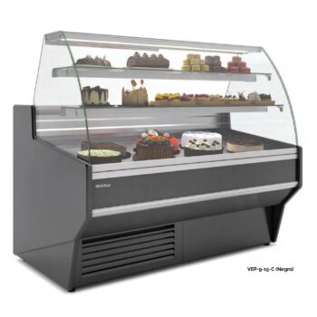 Vitrina refrigerada de pastelería de cristal curvo fondo 94 cm