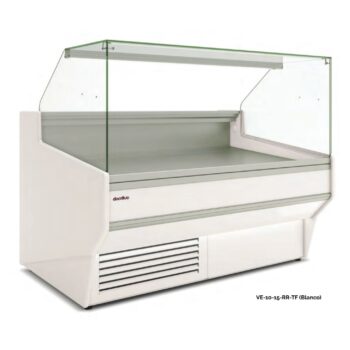 Vitrina expositora refrigerada de doble cristal recto fondo 108 cm