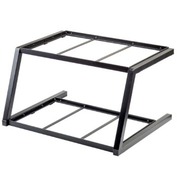 Elevador escalonado con recubrimiento en polvo negro, se adapta a 2 x 1/1 GN, 59,5 x 45 x 33 cm