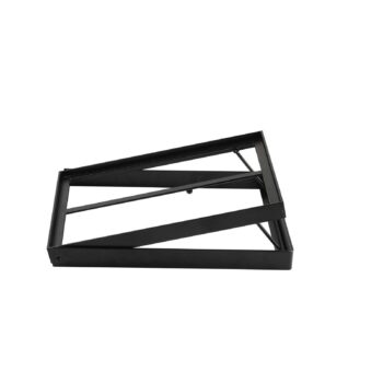 Elevador inclinado con recubrimiento en polvo negro, se adapta a 1/2 GN, 29 x 34 x 11,5 cm