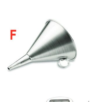 Embudo de acero inoxidable de 30 cm