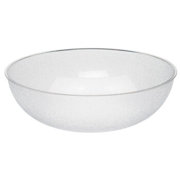 Ensaladera empedrada de policarbonato, 45,7 cm de Ø, 19,1 L
