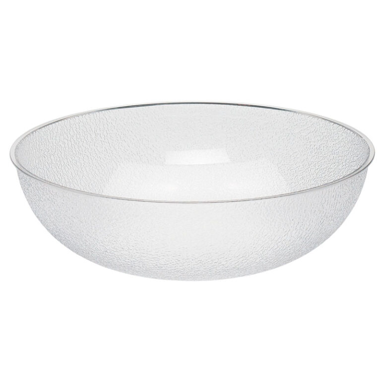 Ensaladera empedrada de policarbonato, 45,7 cm de Ø, 19,1 L — Caja de 4 unidades