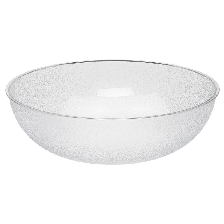 Ensaladera empedrada de policarbonato, 58,4 cm de Ø, 37,8 L — Caja de 4 unidades