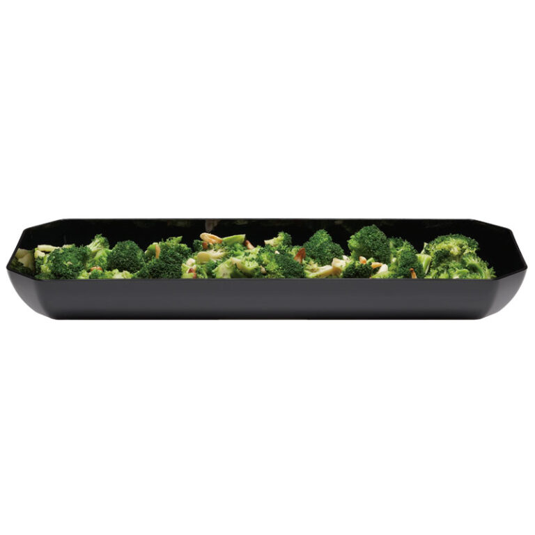 Ensaladera octogonal de SAN, 20 x 50 x 5 cm, 3,7 L — Caja de 6 unidades