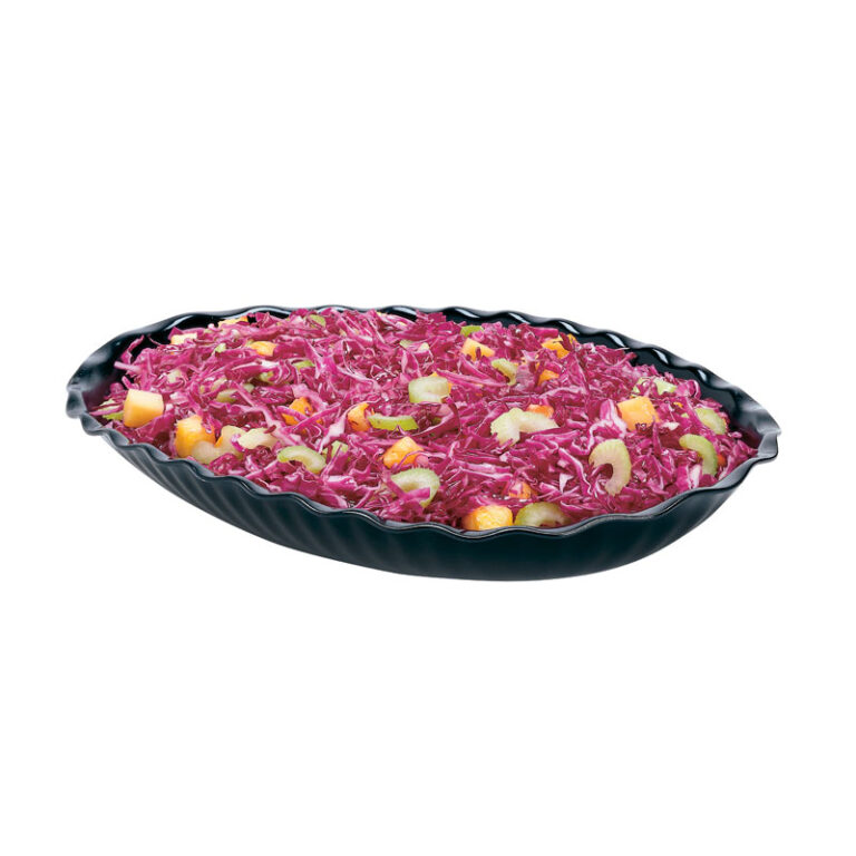 Ensaladera ovalada de SAN, 40 x 28,7 x 5,5 cm, 3,2 L — Caja de 6 unidades