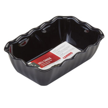 Ensaladera rectangular de SAN, 17,5 x 26 x 8 cm, 2 L negro