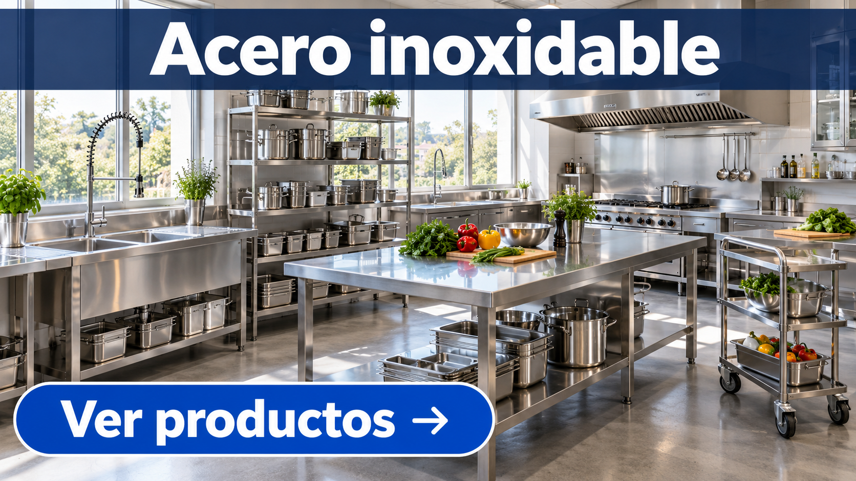 Mobiliario de acero inoxidable