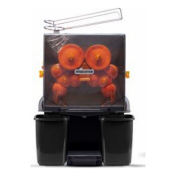 Exprimidor de naranjas automático de 22 naranjas por minuto con recipientes de residuos de 14 litros