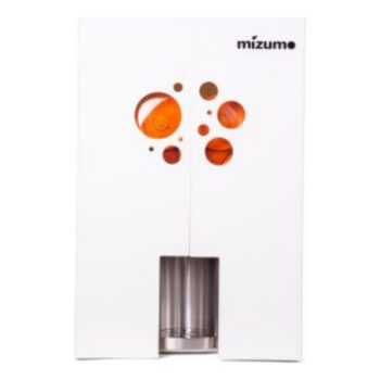 Exprimidor de naranjas automático de diseño en color blanco, de 22 naranjas por minuto