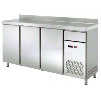 Frente de mostrador refrigerado de 149 cm con tolva para café
