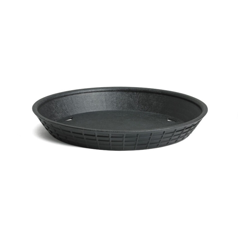 Travessa redonda para comida em polipropileno, 23 cm Ø — Caixa de 12 unidades