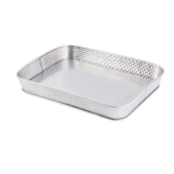 Bandeja rectangular TableCraft Brickhouse de acero inoxidable, 2,8 L