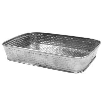 Bandeja rectangular TableCraft Brickhouse de acero inoxidable, 1,4 L