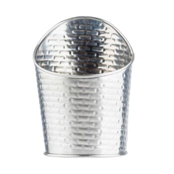 Vaso inclinado para frituras TableCraft Brickhouse de acero inoxidable, 265 ml