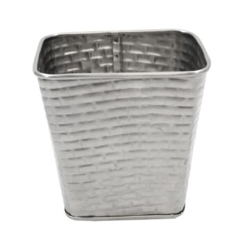 Vaso cuadrado para frituras TableCraft Brickhouse de acero inoxidable, 590 ml