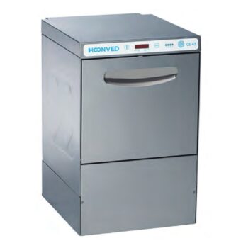 Lavavasos de cesta 35x35 con 4 programas y brazos de acero inoxidable