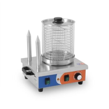 Máquina de perritos calientes de vapor con 2 pinchos