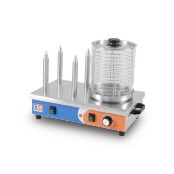 Máquina de perritos calientes de vapor con 4 pinchos