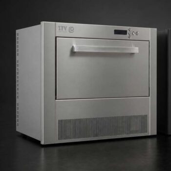 Máquina de hielo encastrable de cubito gourmet de 14 kg al día para mueble de 60 cm