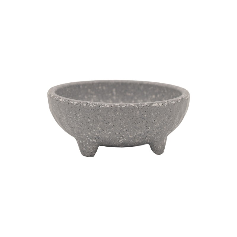Molcajete de melamina para cocina mexicana, 118 ml gris