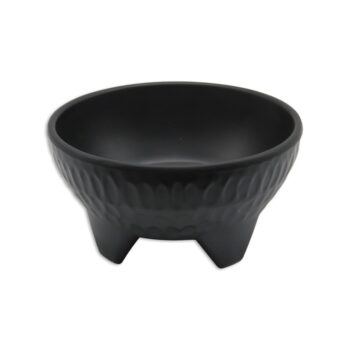 Molcajete de melamina para cocina mexicana, 300 ml negro