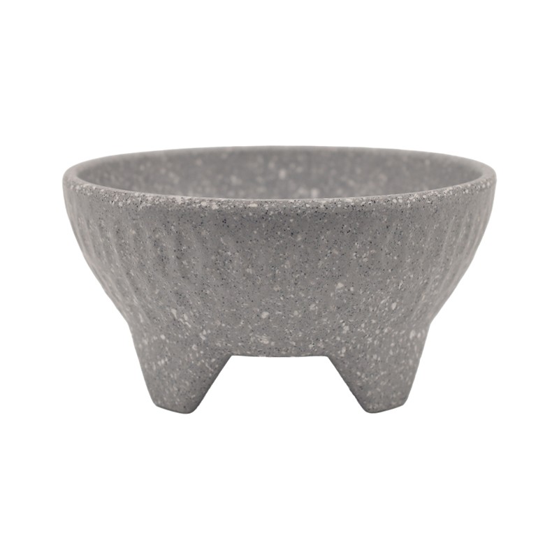 Molcajete de melamina para cocina mexicana, 300 ml gris