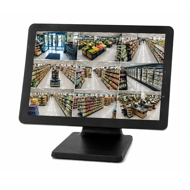Monitor táctil de 15" para videovigilancia con entradas HDMI y VGA